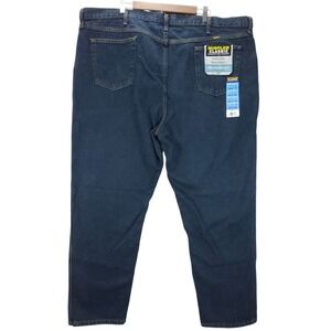Rustler Classic Jeans Mens 48x32 Dark Wash Relaxed Fit Straight Leg Streetwear